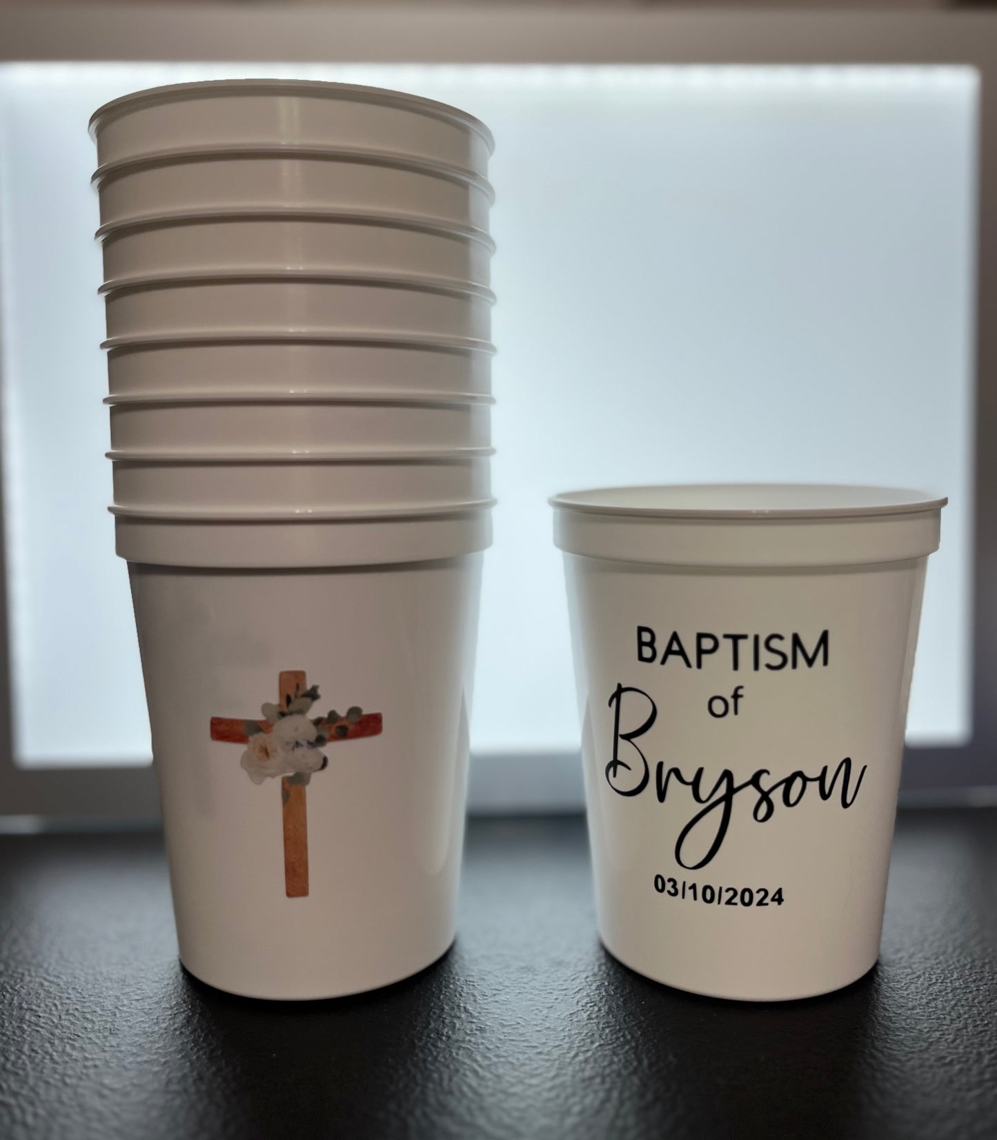 Custom event cups