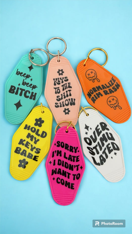 Motel Keychains